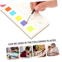 Livre de peinture à l'eau pour éducation précoce des enfants, papier de palette d'aquarelle, livre de remplissage de couleurs pour les enfants, nouveauté