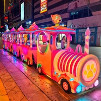 Train électrique sans rails pour enfants, idéal pour les centres commerciaux et les parcs d'attractions