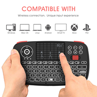 Rii Cherry New 2.4GHz Dual Mode Keyboard Mini BT Genggam dengan Lampu Latar dan Touchpad untuk Android dan Laptop