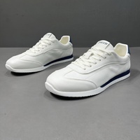 Chaussures d'entraînement allemandes plates en cuir pleine fleur de style européen, légères et luxueuses, pour hommes, nouvelles, polyvalentes, sportives et décontractées