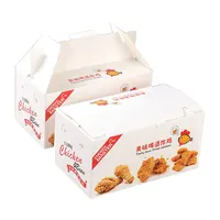 Customized Paper Fried Chicken Box, Fast Food Packaging