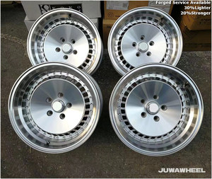 Geschmiedete Tiefbett-Silber-Konkavfelgen 17-18 Zoll für Audi A4 A5 BMW 3er Mercedes <span class=keywords><strong>AMG</strong></span> Maßgefertigte Leichtmetallräder - Product Image 1