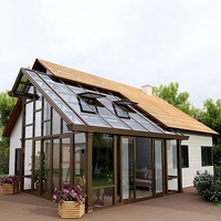 Vente Flash : Serre Modulaire Préfabriquée en Verre au Design Moderne pour Jardin d'Hiver, Véranda ou Serre de Villa – Structure Extérieure en Aluminium