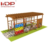 Nouveau grand coloré enfants mur d'escalade en plein air aire de jeux en bois équipement de jouets à vendre