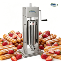 Professionele Churrosmachine Handleiding RVS 3L 5L 7L 10L 15L Spaanse Churro Maker Commerciële Latijnse Fruit Extruder Klein