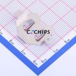 MY-2032-05 Button & Strip Battery Connector SMD Connector Battery Clip CR2032 Phosphor Bronze Nickel - Product Image 1