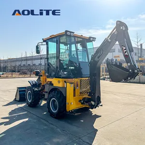 AOLITE BL35-12中国迷你反铲装载机反铲挖掘机装载机4x4提高其工作能力和质量