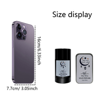 Baume de parfum solide portable longue durée 40g Oud Arabe Design Islamique Bouteille Noire de Luxe Boîte Métallique Écologique Naturel