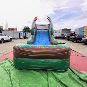 บ้านลมเป่าลมสำหรับเด็กแบบขายส่งพร้อมสไลเดอร์และเครื่องเล่นไดโนเสาร์ - Product Image 4