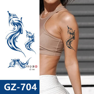 รอยสักบนแขนรอย<span class=keywords><strong>สัก</strong></span>รูปดวงจันทร์ลายสักแบบน้ำหมึกติดทนนานศิลปะบนร่างกายกันน้ำ - Product Image 3