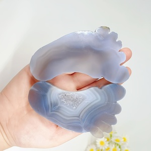 Ornements de pied en géode d'agate de qualité supérieure en gros, cadeaux de cristal de haute qualité idéaux pour les fêtes - Product Image 2