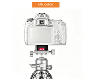 Kit de plaque QR en alliage d'aluminium, déclenchement en 1 seconde, double mode, compatible Arca, léger 51g, filetages 1/4 "-20 et 3/8 "-16, OEM Laser