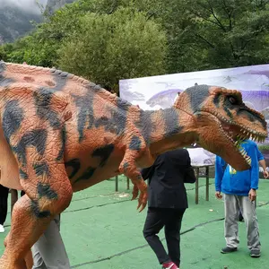 Costume da dinosauro in gomma siliconica costume mondo jurassic