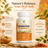 Capsules de berbérine OEM |    Gummies de racine de valériane certifiées pour la santé intestinale, formule bien-être à base de plantes, fabricant OEM ODM