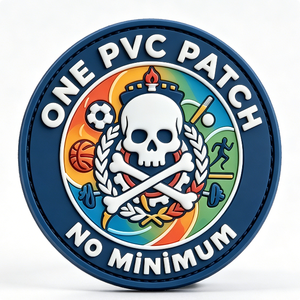 Un patch PVC circulaire, badge sur le thème du sport, impression en relief, sans minimum de commande - Product Image 5