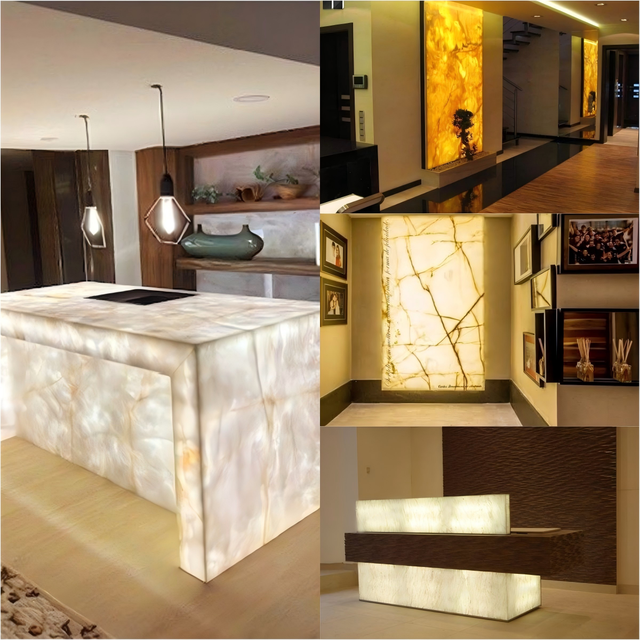 Ultra Thin Under Countertop Tunemax Backlit Onyx Lumi Stone Backlight Strips Flexible Sheet LED Panel