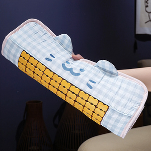 Coussin de siège en bambou à carreaux d'été, motif quadrillé, antidérapant, rafraîchissant, <span class=keywords><strong>pour</strong></span> chaise de bureau ou <span class=keywords><strong>canapé</strong></span> - Product Image 1