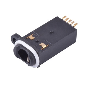 <span class=keywords><strong>Conector</strong></span> de Audio para Auriculares, Resistente al Agua IP67, de 5 Pines, Montaje Superficial, Hembra - Product Image 1