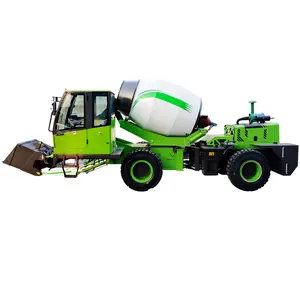 hot sale 3.5m3 second hand used mobile concrete mixer with self loading machine from China factory