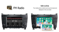 Autoradio 2 din lecteur multimédia 8 pouces convient à Mercedes Benz Classe C W203 CLC 2004-2007 autoradio WIFI BT DSP stéréo