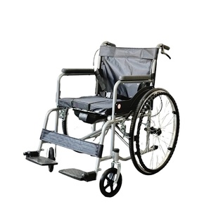 CZY CZY077 Manual <b>Wheelchair</b> Folding <b>Lightweight</b> Elderly Mobility Chair Soft Seat Double Brake Solid Tire Hospital Use 1 Year - Product Image 1