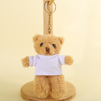 Petit ours personnalisé en peluche doux ours en peluche logo imprimé personnalisé insigne d'école cadeau d'entreprise pour enfants