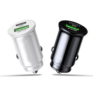 Mini PD <b>Car</b> <b>Charger</b> 20W <b>USB</b> Type <b>C</b> Fast Charging Dual Port QC3.0 For Vehicle Use - Product Image 3