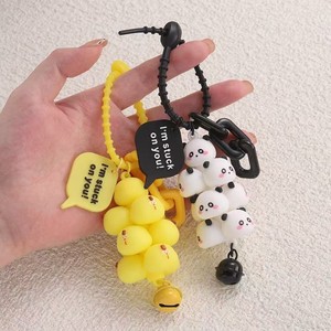 Милый сложенный брелок с животными, сумка, Очаровательная свинья, панда, курица, чехол для мобильного телефона, ПВХ, рюкзак, подвесные аксессуары - Product Image 3