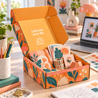Vente directe d'usine, boîte à courrier pliable recyclable avec logo personnalisé imprimé, assemblage facile, boîte cadeau pour artisanat fait main