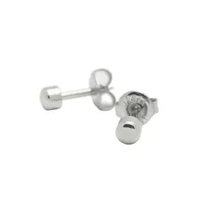 Sin alergia 316 Acero inoxidable quirúrgico Bola tradicional Piercing Pendientes Orejas Stud para niños Utilizado en instrumento de perforación