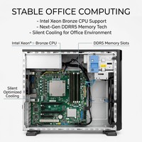 Serveur Tour HPE ProLiant ML110 Gen11 Neuf, Intel Xeon Bronze 3408U, 16 Go DDR5, 4 LFF, pour Petites Entreprises et Bureaux