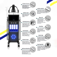 AI Analyzer Multifunctional Facial Machine Clean Facial 11 in 1 Tightening Small Bubble Facial Microdermabrasion Machine
