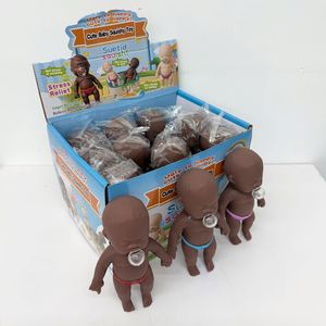 Jouet sensoriel anti-stress pour bébé nouveau-né, mignon, souffleur de bulles, noir, en forme de poupée, en stock aux États-Unis - Product Image 2