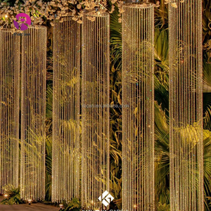 Décoration de fête lustre cylindre <span class=keywords><strong>plafond</strong></span> drapé perles de <span class=keywords><strong>plafond</strong></span> de <span class=keywords><strong>mariage</strong></span> rideau suspendu pour fournitures de <span class=keywords><strong>mariage</strong></span> - Product Image 1