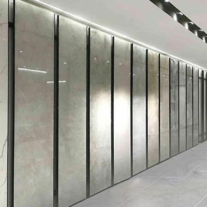 ชั้นโชว์กระเบื้องเซรามิกสำหรับโชว์รูมชั้นโชว์แผ่นหินอ่อนหินขนาดใหญ่ปรับแต่งได้ - Product Image 2