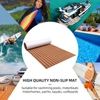 Tapis antidérapants au design personnalisé en teck Accessoires de sol en mousse EVA imperméable pour l'extérieur Platelage de bateau pour tous les navires