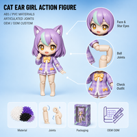 Figurine d'action anime personnalisée, articulée, mignonne, en boîte mystère, personnalisable, en plastique