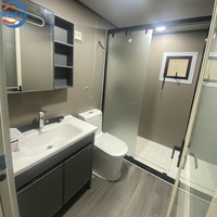 Villa préfabriquée certifiée CE WinFair avec murs en verre, maisons conteneurs extensibles avec salle de bain, Pakistan, pour villas de villégiature