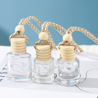 Bouteille de parfum en verre suspendue avec bouchon à vis, écologique et portable, 5 ml, 8 ml, 10 ml, diffuseur de parfum pour voiture