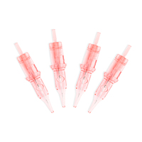 Fixpmu Aiguilles de tatouage jetables en acier inoxydable Cartouches Maquillage permanent Sourcils Art corporel Diamètres 0,18-0,35 mm 3,5 mm