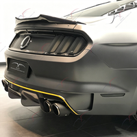 Kit carrosserie large en fibre de carbone pour Ford Mustang, pare-chocs avant, capot, diffuseur arrière, accessoires décoratifs