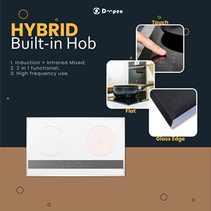 Cuisinière hybride 2 en 1 4800W haute puissance à 2 brûleurs Appareil de cuisine intégré Cuisinière à induction en céramique - Product Image 3