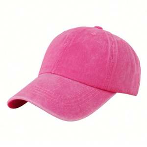 Gorra de Béisbol Deportiva de 6 Paneles, Estilo Caricatura, Ecológica, Personalizable, Color Rosa, con Goma Lavada, para Regalos Promocionales, Venta al Por Mayor - Product Image 3