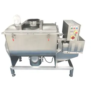 Máquina mezcladora de agitación de cinta doble en polvo de pimentón de capacidad personalizada con pulverización de líquido