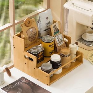 Offerta Speciale: Organizzatore per Spezie <span class=keywords><strong>a</strong></span> 3 Ripiani in Bambù, Scaffale da Bancone per Condimenti, Ideale per Spezie, Sciroppi, Caffè, Facile da Montare - Product Image 5