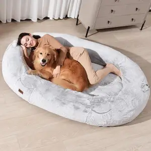 Wholesale OEM custom logo comfortable pet bed fluffy pet dog beds for cat Turkish Supplier Anti Scratch Washable Fabric Mattress