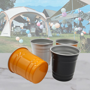 Best-Selling Customizable Disposable Silver Metal Cups High Quality <b>Large</b>-Capacity Cola and Beer <b>Mugs</b> Cup - Product Image 1