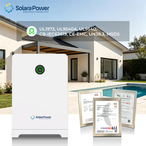 Batterie solaire hybride Solara Power Split 48V 314Ah 16.08KWh LiFePO4 Lithium, étanche IP65, sur pied - Product Image 1