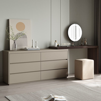 Luminaire LED intégré en bois massif, style moderne et luxueux, pour coiffeuse et table de maquillage de chambre, tailles personnalisables, collection 2025