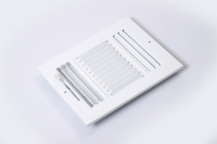 Grille d'aération carrée durable au design moderne pour système HVAC 3SW0806 en acier pour mur latéral, plafond, extérieur et bureau